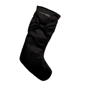 MAC Black & Gold Holiday Christmas Stocking